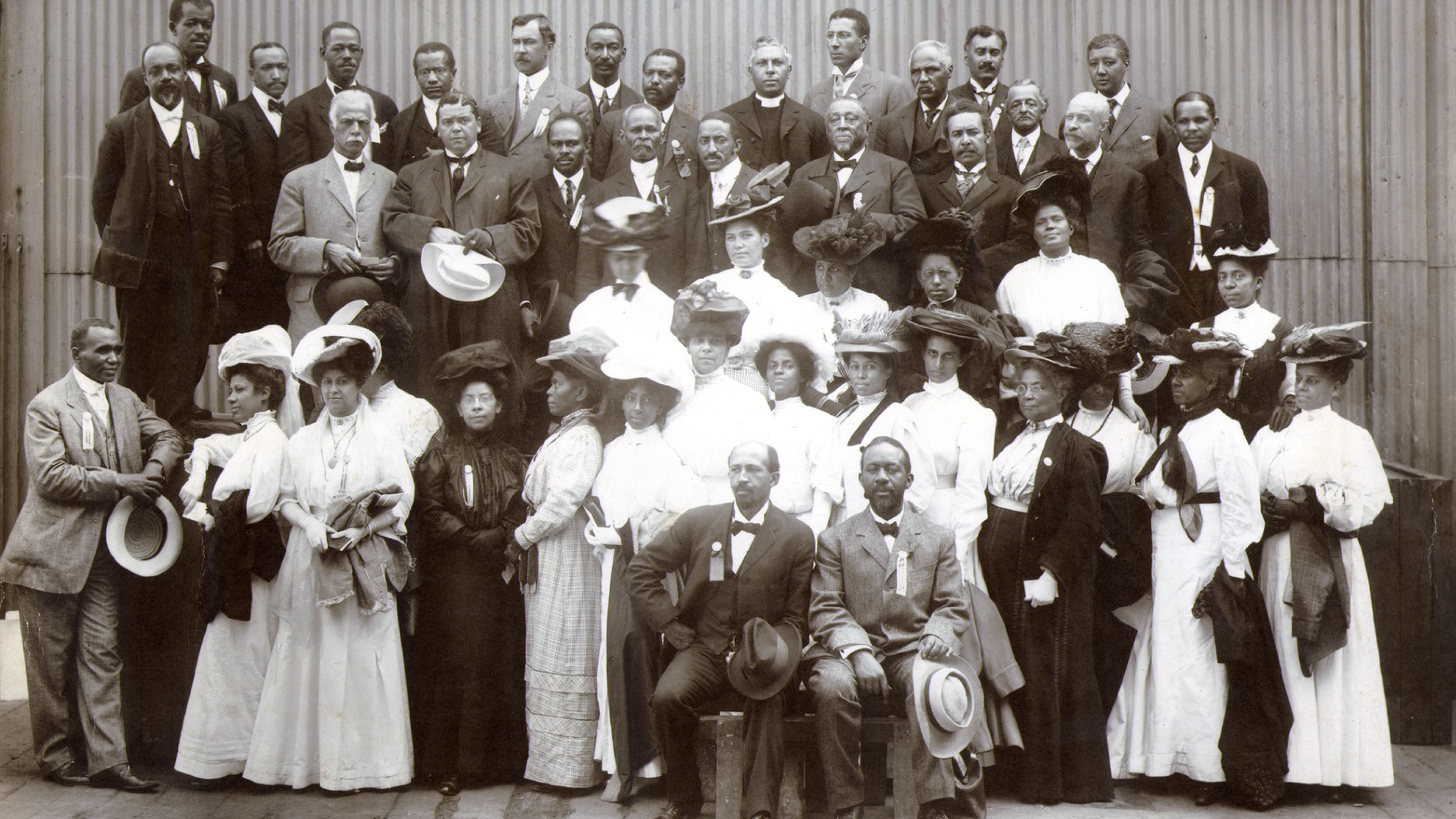 Niagara Movement delegates, Boston, Mass., 1907. W. E. B. Du Bois Papers, Robert S. Cox Special Collections and University Archives Research Center, UMass Amherst Libraries.